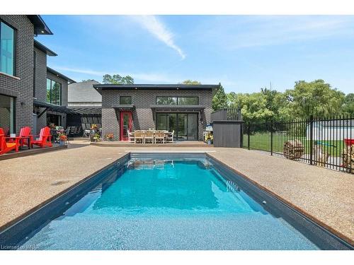 1445 West River Road, North Dumfries, ON - Outdoor With In Ground Pool