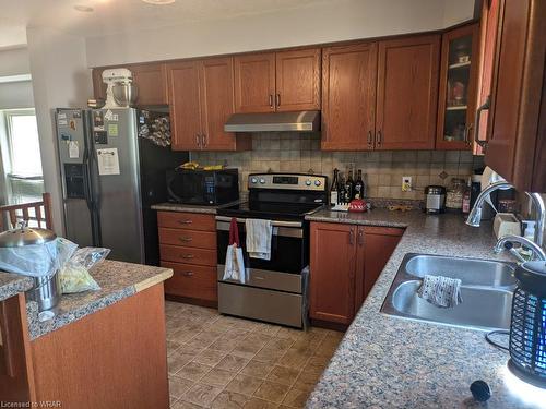 110 Iron Gate Street, Kitchener, ON - Indoor Photo Showing Kitchen With Double Sink