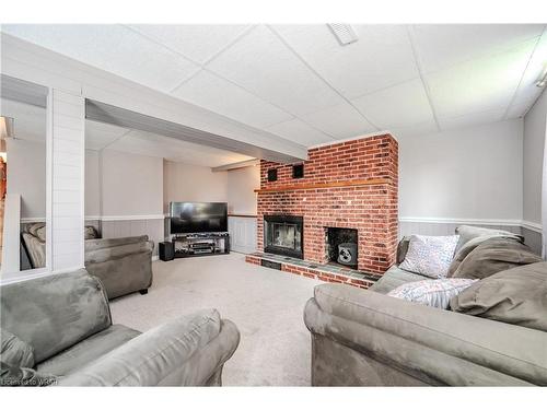 140 Broken Oak Crescent, Kitchener, ON - Indoor Photo Showing Living Room With Fireplace