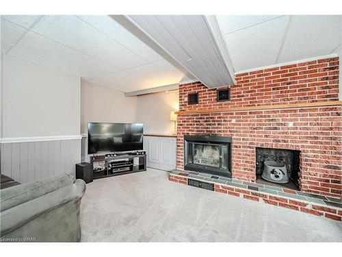 140 Broken Oak Crescent, Kitchener, ON - Indoor Photo Showing Living Room With Fireplace