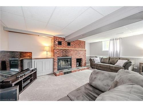 140 Broken Oak Crescent, Kitchener, ON - Indoor Photo Showing Living Room With Fireplace