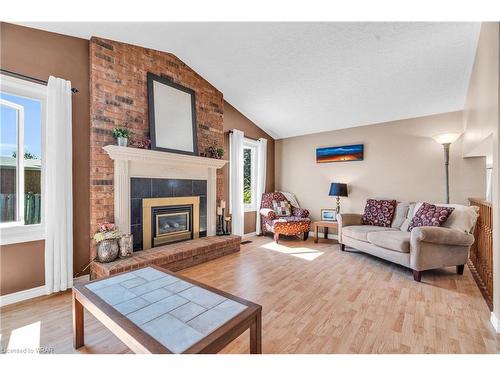 182 Rolling Meadows Drive, Kitchener, ON - Indoor Photo Showing Living Room With Fireplace