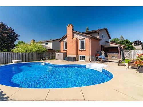 182 Rolling Meadows Drive, Kitchener, ON - Outdoor With In Ground Pool With Backyard With Exterior