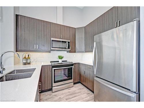 301-100 Garment Street, Kitchener, ON - Indoor Photo Showing Kitchen With Double Sink With Upgraded Kitchen