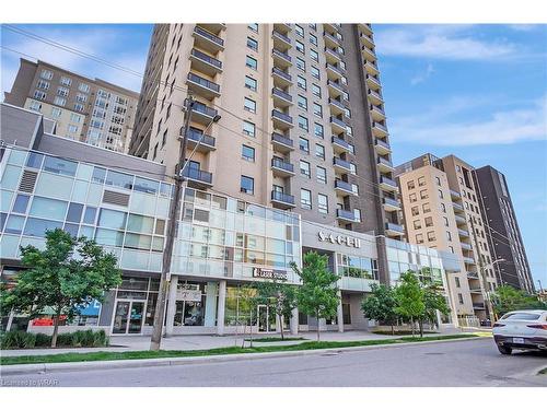 1501-318 Spruce Street, Waterloo, ON - Outdoor With Balcony With Facade