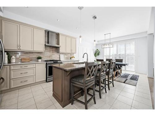 39 Bastia Street, Waterdown, ON - Indoor Photo Showing Kitchen With Stainless Steel Kitchen With Upgraded Kitchen