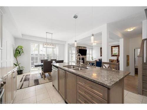 39 Bastia Street, Waterdown, ON - Indoor Photo Showing Kitchen With Double Sink