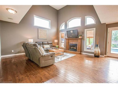 743 Anzio Road, Woodstock, ON - Indoor Photo Showing Living Room With Fireplace