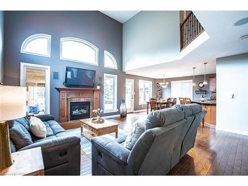 743 Anzio Road, Woodstock, ON - Indoor Photo Showing Living Room With Fireplace