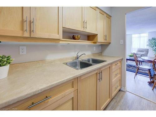 202-1414 King Street E, Kitchener, ON - Indoor Photo Showing Kitchen With Double Sink