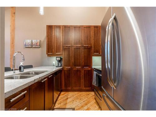 305-24 Cedar Street, Cambridge, ON - Indoor Photo Showing Kitchen With Double Sink