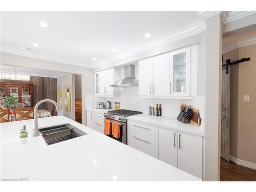 19 Melran Drive, Cambridge, ON - Indoor Photo Showing Kitchen With Double Sink With Upgraded Kitchen