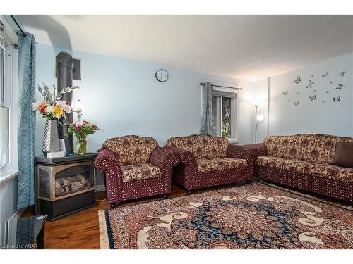 202 Dundas Avenue, Kitchener, ON - Indoor Photo Showing Living Room With Fireplace