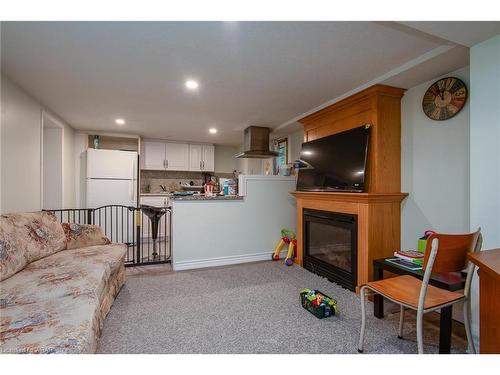 202 Dundas Avenue, Kitchener, ON - Indoor Photo Showing Living Room With Fireplace