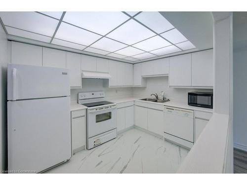 407-237 King Street W, Cambridge, ON - Indoor Photo Showing Kitchen With Double Sink