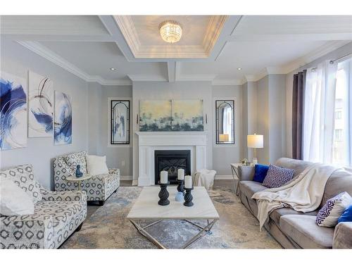 145 Harpin Way E, Fergus, ON - Indoor Photo Showing Living Room With Fireplace