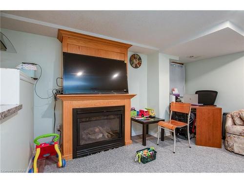 202 Dundas Avenue, Kitchener, ON - Indoor Photo Showing Living Room With Fireplace