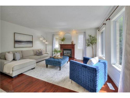 523 Heather Hill Place, Waterloo, ON - Indoor Photo Showing Living Room With Fireplace