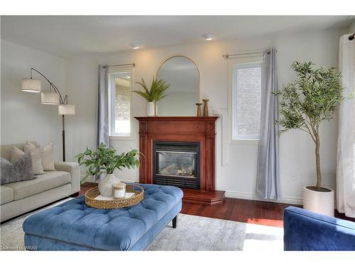 523 Heather Hill Place, Waterloo, ON - Indoor Photo Showing Living Room With Fireplace