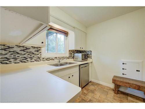 11 Cecile Drive, Kitchener, ON - Indoor Photo Showing Kitchen With Double Sink