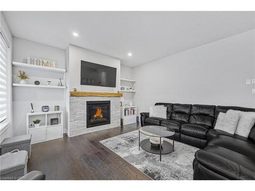 16 Tindall Crescent, Grand Valley, ON - Indoor Photo Showing Living Room With Fireplace