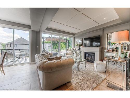 338 Moorlands Crescent, Kitchener, ON - Indoor Photo Showing Living Room With Fireplace