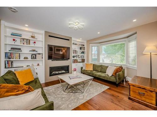 66 Twenty Third Street, Toronto, ON - Indoor Photo Showing Living Room With Fireplace