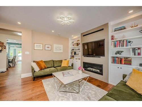 66 Twenty Third Street, Toronto, ON - Indoor Photo Showing Living Room With Fireplace