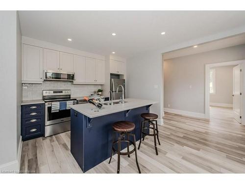 143 Queen Street N, Kitchener, ON - Indoor Photo Showing Kitchen With Stainless Steel Kitchen With Double Sink With Upgraded Kitchen