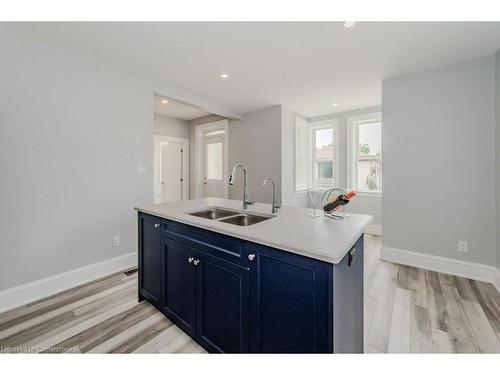 143 Queen Street N, Kitchener, ON - Indoor Photo Showing Kitchen With Double Sink