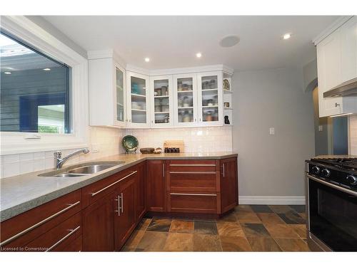 217 Waterloo Street, Kitchener, ON - Indoor Photo Showing Kitchen With Double Sink