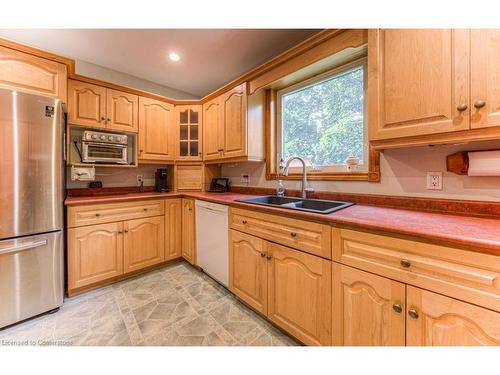 1249 Notre Dame Drive, Petersburg, ON - Indoor Photo Showing Kitchen With Double Sink