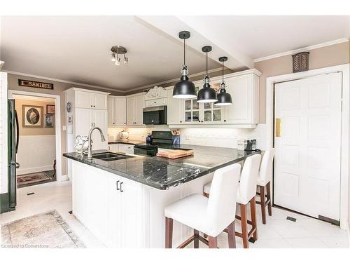 65 Edgehill Drive, Kitchener, ON - Indoor Photo Showing Kitchen With Double Sink With Upgraded Kitchen