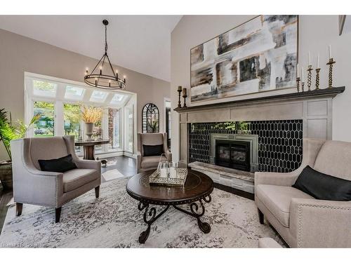 7146 Wellington Road 18, Elora, ON - Indoor Photo Showing Living Room With Fireplace