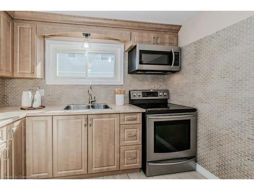 44 Carter Crescent, Cambridge, ON - Indoor Photo Showing Kitchen With Double Sink