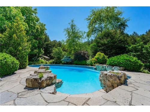 362 Geddes Street, Elora, ON - Outdoor With In Ground Pool With Backyard