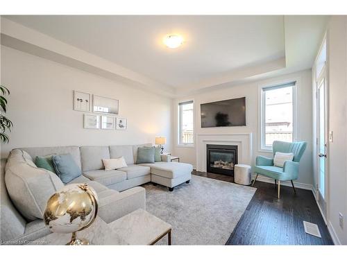 121 Haldimand Street, Kitchener, ON - Indoor Photo Showing Living Room With Fireplace