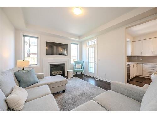 121 Haldimand Street, Kitchener, ON - Indoor Photo Showing Living Room With Fireplace