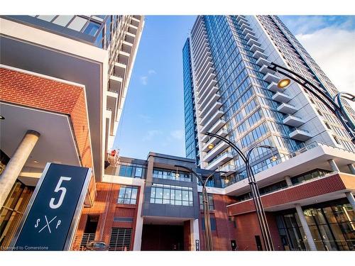 1201-5 Wellington Street S, Kitchener, ON - Outdoor With Balcony With Facade