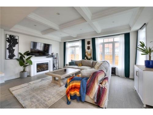 2 Stonehill Avenue E, Kitchener, ON - Indoor Photo Showing Living Room With Fireplace