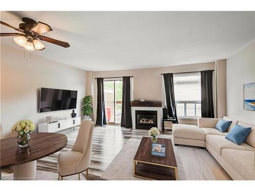 266 Blackhorne Drive, Kitchener, ON - Indoor Photo Showing Living Room With Fireplace