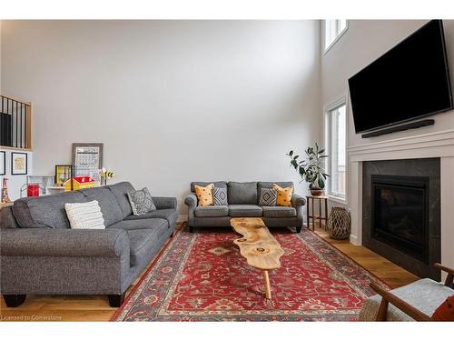 21 Lang Lane, East Luther-Grand Valley, ON - Indoor Photo Showing Living Room With Fireplace