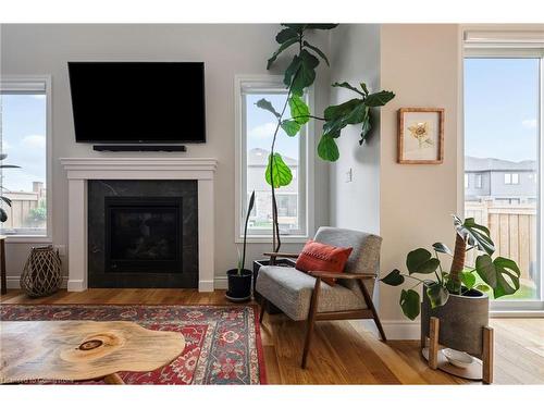 21 Lang Lane, East Luther-Grand Valley, ON - Indoor Photo Showing Living Room With Fireplace