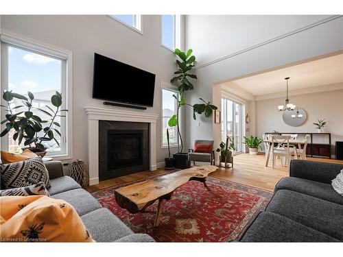 21 Lang Lane, East Luther-Grand Valley, ON - Indoor Photo Showing Living Room With Fireplace