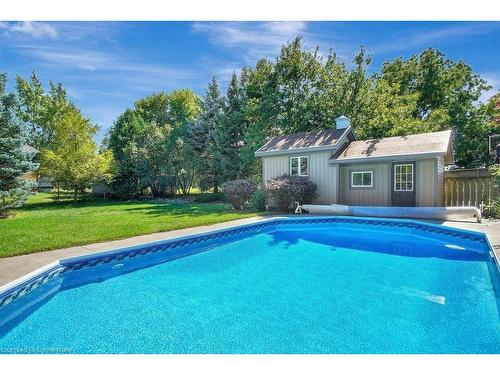 17 Liberty Drive, Cambridge, ON - Outdoor With In Ground Pool With Backyard