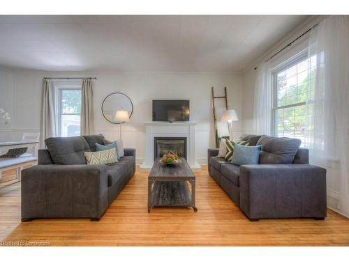 51 Crombie Street, Cambridge, ON - Indoor Photo Showing Living Room With Fireplace