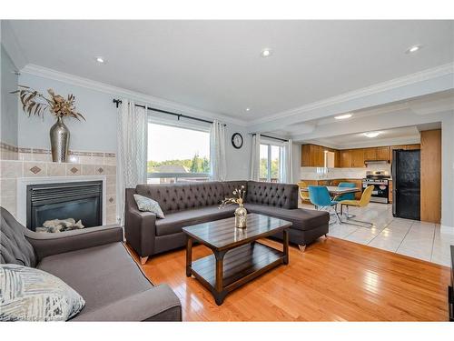 102 Flaherty Drive, Guelph, ON - Indoor Photo Showing Living Room With Fireplace