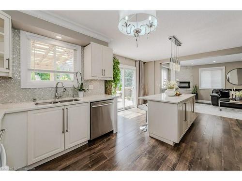 517 Peach Blossom Court, Kitchener, ON - Indoor Photo Showing Kitchen With Double Sink