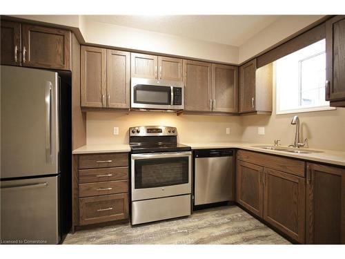 24D-388 Old Huron Road, Kitchener, ON - Indoor Photo Showing Kitchen With Stainless Steel Kitchen With Double Sink