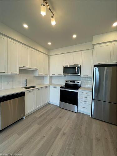 1704-385 Winston Road, Grimsby, ON - Indoor Photo Showing Kitchen With Stainless Steel Kitchen